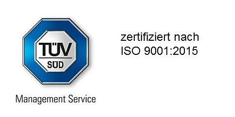 Logo Zertifizierung TÜV ISO 9001